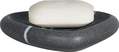 Immagine prodotto di Spirella portasapone look pietra accessori decorativi per il bagno portasapone "Etna" Dimensioni: 15 x 11 x 3 cm - grigio pietra