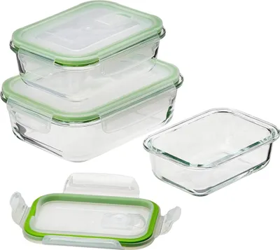 Produktbild von GOURMETMAXX Frischhaltedose Vorratsdosen Gefrierdosen Set Lock Deckel Glas Dosen