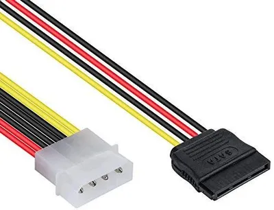 Zdjęcie produktu dla Adapter zasilający sata molex na gniazdo 15 pin rozgałęźnik