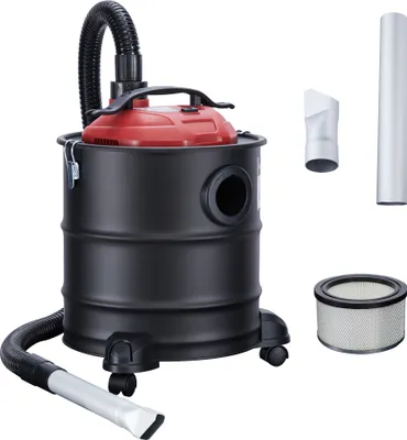 Produktbild von AREBOS Aschesauger 1200W  20L  mit 3 Rollen  inkl. HEPA Filter  Nass- & Trockensauger Schwarz/Rot