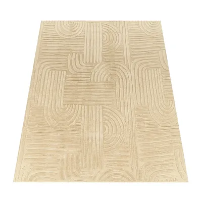 Image de Tapis de salon Chambre à coucher Motif scandinave boho Géométrique Taille 240x340 cm