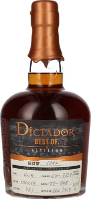 Produktbild von Dictador BEST OF 1977 ALTISIMO Colombian Rum 40YO/010217/EX-P234 48% Vol. 0,7l