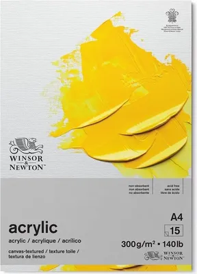 Immagine prodotto di WINSOR & NEWTON Carta acrilica, A4 15 fogli