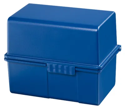 Produktbild von HAN Karteikasten 977-14 DIN A7 quer max. 300Karten PS blau