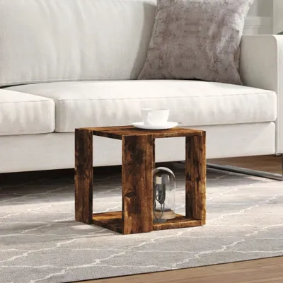Produktbild von "Winterschlussverkauf "Couchtisch - CLORIS - Wohnzimmertisch - Robust und langlebig - Räuchereiche 32x32x30 cm Holzwerkstoff - DEMöbel9324279