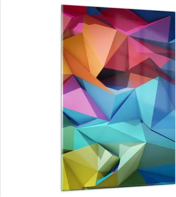 Produktbild von Bilder auf glas - Einteilig - Formen futuristisch geometrisch - 80x120cm - Glasbilder - Wandbilder - Bilder - Wanddekoration aus Glas - Glas Bilder - Wandbild auf Glas - GPA80x120-3027