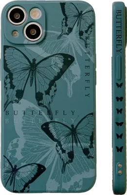 Produktbild von Für iPhone SE 2022 / 2020 / 7 / 8 Side Pattern Magic TPU Telefongehäuse (Grüne Schmetterlinge)