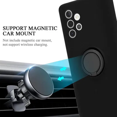 Produktbild von Cadorabo Hülle für Samsung Galaxy A32 5G Schutz Hülle in Schwarz Handyhülle TPU Etui Case Cover