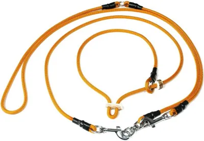 Produktbild von Mystique Hunting Profi Umhängeleine 6mm mit Zugbegrenzung L 325cm orange