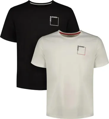 Produktbild von Jack & Jones Verner Kurzarm-t-shirt 2 Einheiten Weiß,Schwarz L Herren Weiß,Schwarz L