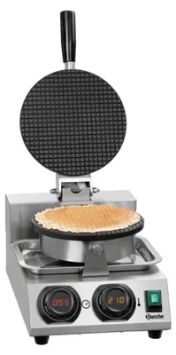 Produktbild von Bartscher MDI Cone 2120, 1 Waffel(n), Kreis, Schwarz, Silber, 21,2 cm, Edelstahl, Edelstahl