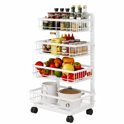 Produktbild von Rollwagen Küchenwagen Servierwagen Bücherwagen Rollregal Bastelwagen mit Rollen