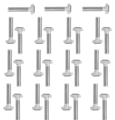 Image de Éléments de fixation en forme de T - 20 pièces, M8 x 40 mm, pour profilés en aluminium