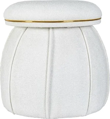 Produktbild von Hocker Corin 110 Weiß / Gold