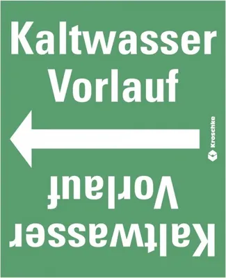 Produktbild von Dreifke® Rohrleitungsband Kaltwasser Vorlauf, praxisbewährt, ab Ø 50mm, grün/...