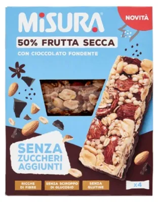 Zdjęcie produktu dla Batony czekoladowe bez cukru Misura 120 g