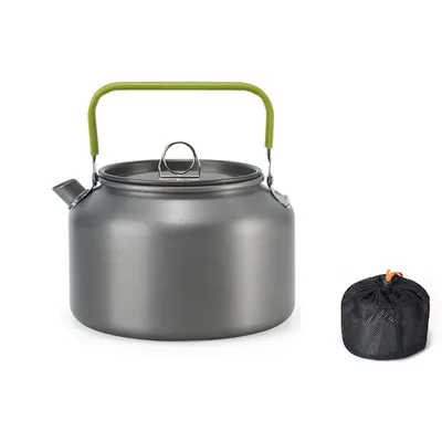 Produktbild von Leichter Outdoor-Wasserkocher aus Aluminiumlegierung mit hitzebeständigem Griff – ideal für Camping, Picknicks und als Kochzubehör