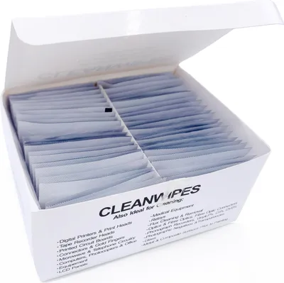 Produktbild von Elfcam - Reinigungstücher für Glasfaser – 50 Stück, zur Dekontamination von blanker Faser vor dem Spleißen und zum Reinigen von Glasfaser-Steckverbindern