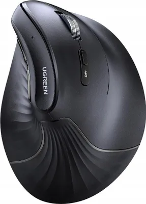 Produktbild von UGREEN Ergonomische Vertikalmaus, max. 4000 DPI, 5 Tasten - Schwarz