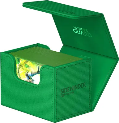 Produktbild von ULTIMATE GUARD Sidewinder 80+ Xenoskin Monocolor, Deck-Box, Grün