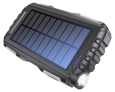 Zdjęcie produktu dla PowerBank 20 000 mAh Ogniwo słoneczne Czarny