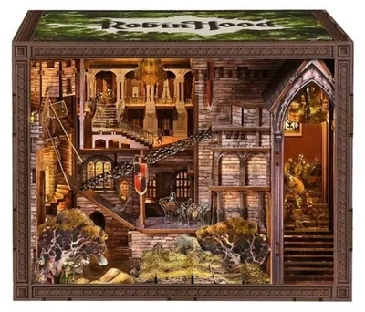 Obrázek produktu pro Robin Hood MAX – MiniCity DIY Book Nook miniaturní domek 3D puzzle s LED osvětlením