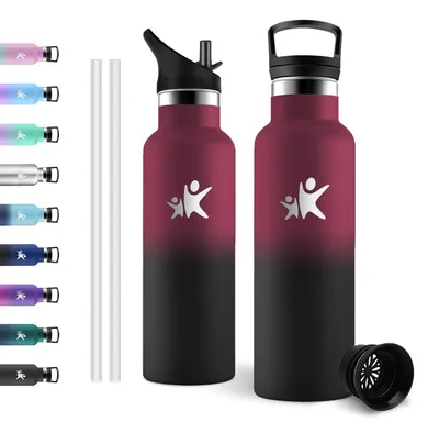 Productafbeelding van JAPORIA thermosfles, 500 ml, lekvrij, BPA-vrij, roestvrijstalen drinkfles