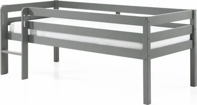 Produktbild von Spielbett >PINO< in Grau - 207,6x83x104,9 (BxHxT)