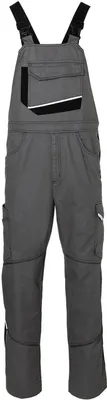 Produktbild von Kübler Iconiq Baumwolle Latzhose anthrazit/schwarz Gr. 26