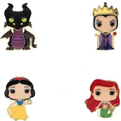 Obrázok produktu pre Loungefly Funko DISNEY, veľká smaltovaná brošňa s motívom Ursuly – Ursula – Disney, smaltovaná brošňa