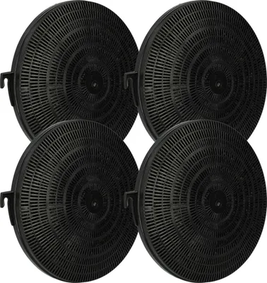 Produktbild von vhbw 4x Aktivkohlefilter Ersatz für CHFD211/1, 484000008635, 480181700942, 481281728929, B211, CHF211 für Dunstabzugshaube - 21 cm