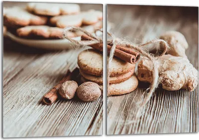 Produktbild von Herdabdeckplatten Set 2x40x52 cm Glaskeramikkochfeld Abdeckung Glas Spritzschutz, Kuchen Holz