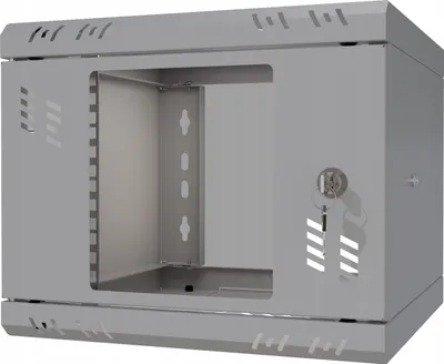 Immagine prodotto di Serverschrank 10" 4U, 300mm, Glastür, grau