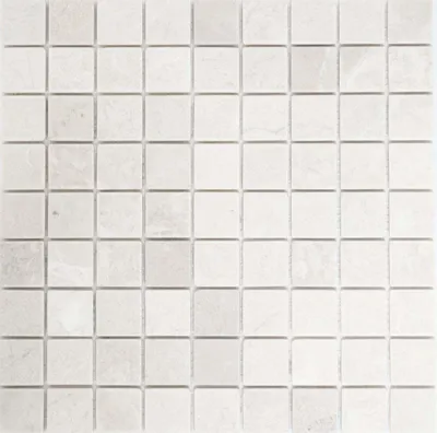 Produktbild von Mosaik Fliese Marmor Naturstein weiß Botticino Anticato MOS42-0104_f