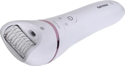 Produktbild von Philips 8000 series Epilator Series 8000 BRE740/10 Epilierer, nass und trocken, Pink, Weiß, 32 Pinzette, Achsel, Hinterer Oberschenkel, Bikini, Vorderer Oberschenkel, Äußerer Oberschenkel, Depilation, Exfoliation, Rasieren, Glättende Pedikürrolle, 70400 RPM, 32 Disks