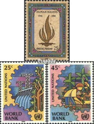 Produktbild von Briefmarken UNO - New York 1988 Mi 569,571-572 (kompl.Ausg.) postfrisch Sondermarken