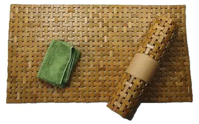 Obrázek produktu pro Protiskuzová podložka do koupelny z bambusu