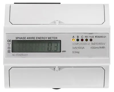 Productafbeelding van Digitale lcd-draaischarniter/stroommeter 5 (100) A 3x230V / 400V energiemeter