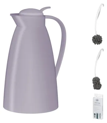 Immagine prodotto di alfi ECO Isolierkanne soft lilac – Vorteilsset mit Reinigungsbürste CLEAN FIX 30 cm | HAN 825382100 | EAN 4002458534515