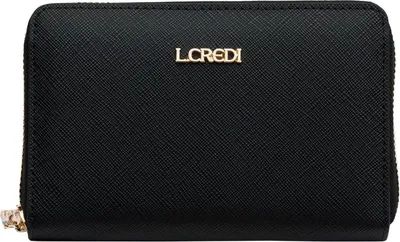 Produktbild von L.CREDI Geldbörse Poema Zip Around Wallet Black schwarz