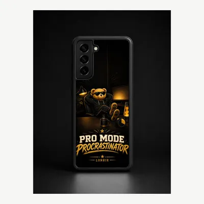 Produktbild von Samsung S21 Plus Hülle Handyhülle Schutzhülle Case mit Prokrastination Motiv – LUNØIR ©
