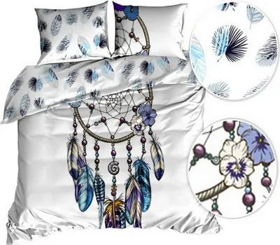 Produktbild von 3D Baumwollsatin Bettwäsche 200x220cm DREAMCATCHER