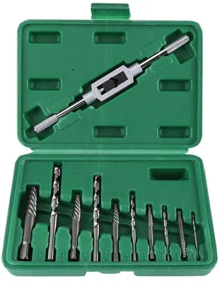 Imagen del producto de Juego de destornilladores de 11 piezas - Juego de destornilladores para tornillos dañados - M3-M12 - Acero de alta calidad - Fácil de usar - Destornilladores