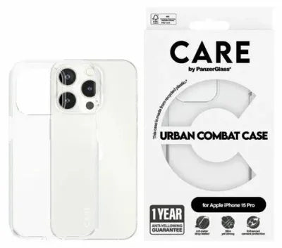 Produktbild von PanzerGlass CARE™ by ® Urban Combat Case Transparent iPhone 15 Pro, Cover, Apple, Apple - iPhone 15 Pro, Transparent