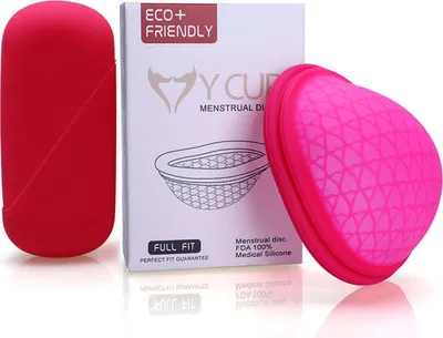 Produktbild von Faltbare Menstruationstasse, Pink, Größen S, L - L