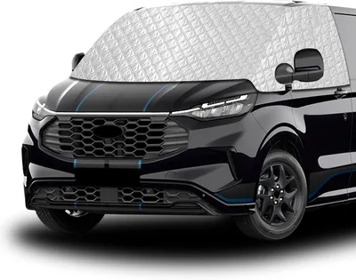 Productafbeelding van Windschermhoes, geschikt voor VW Transporter (2024-2026), Ford Transit Custom & Tourneo Custom (2023-2026), 4 Seasons