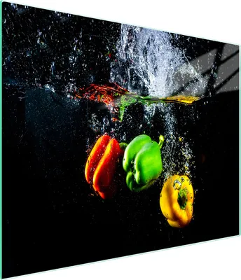 Produktbild von Glasschneidebrett 52x30 Pfeffer