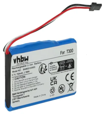 Produktbild von vhbw Akku Ersatz für Mitac 078147XC für GPS Navigation Navi (750 mAh, 3,7 V, Li-Ion)