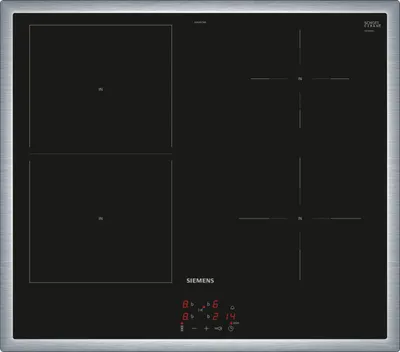 Produktbild von Siemens iQ500 EM645CSB6E, Schwarz, Integriert, 60 cm, Zonen-Induktionskochfeld, Glaskeramik, 4 Zone(n)