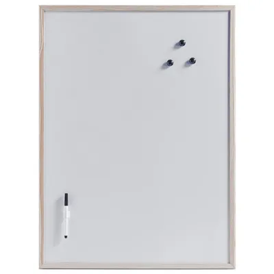 Zdjęcie produktu dla Tablica magnetyczna MEMO + pisak i 3 magnesy, 80 x 60 cm, ZELLER